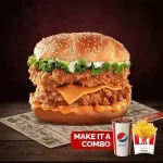 Send Mighty Zinger Combo to Karachi