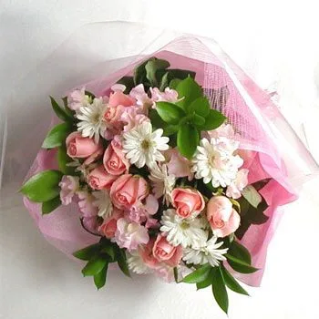 Roses with Seasonal Flowers Bouquet