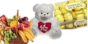 Fruit Basket, Bear and Chocolate
