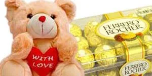 Cute Bear with Chocolates