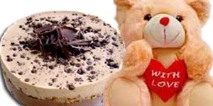 Cute Bear with 2 Lbs Hotel Cake