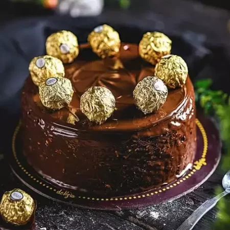 Send Ferrero Rocher Cake from Delizia to Karachi