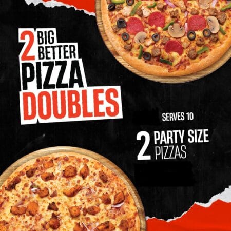 2 Party Size Pizza Deal by Pizza Max